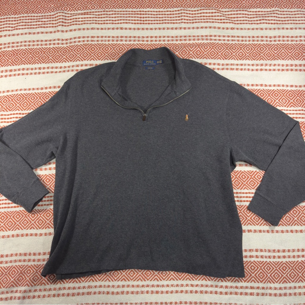 Ralph Lauren Charcoal Quarter-Zip Pullover